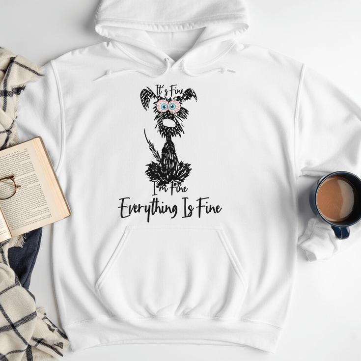 Its Fine Im Fine Everythings Fine Dog Mom Dad Lovers Men Hoodie