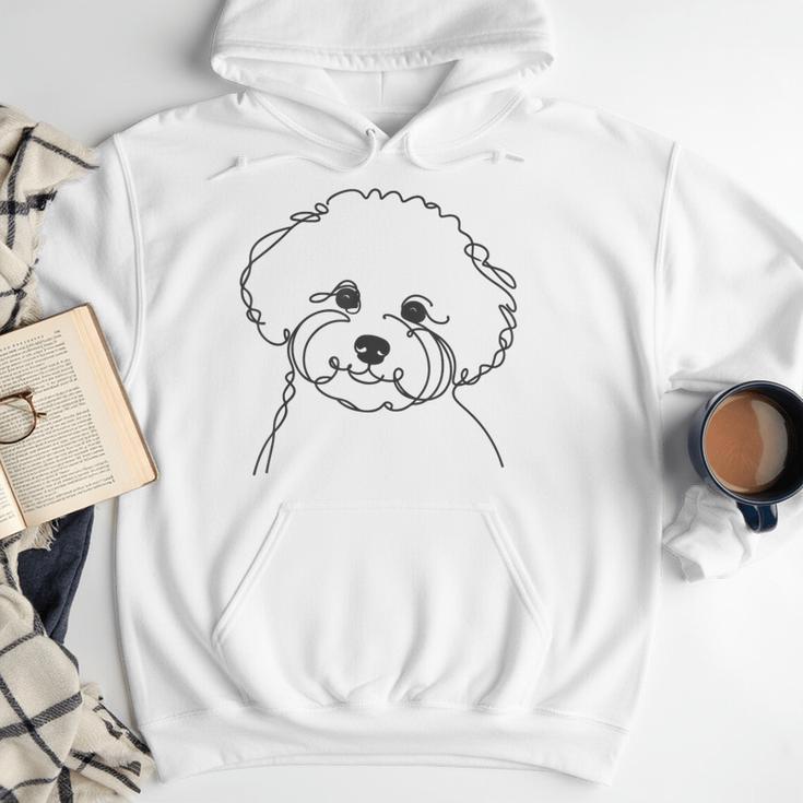Line Art Dad Mom Dog Bichon Frise Men Hoodie Line Art Dad Mom Dog Bichon Frise Men Hoodie