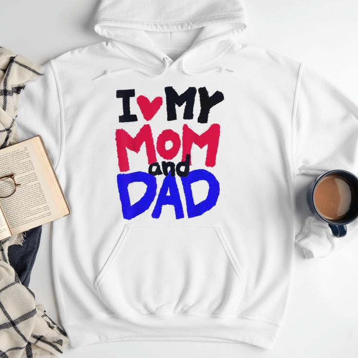 I Love My Mom And Dad Idea Shirt Men Hoodie
