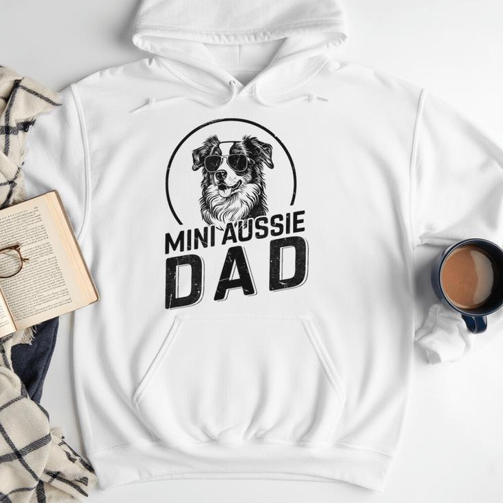 Mini Aussie Dad Dog Owner For Men Dad Christmas Men Hoodie