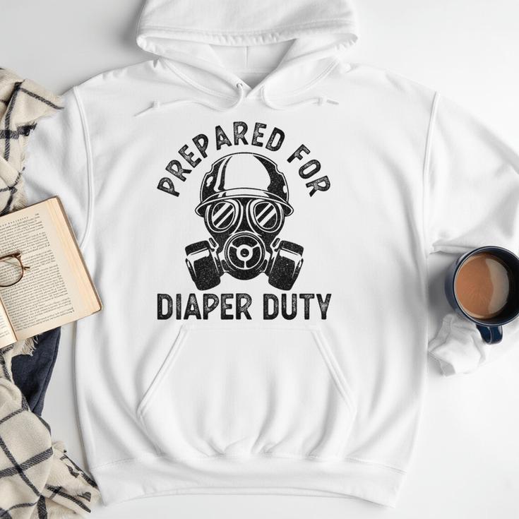 New Dad Prepared For Diaper Duty Men Hoodie