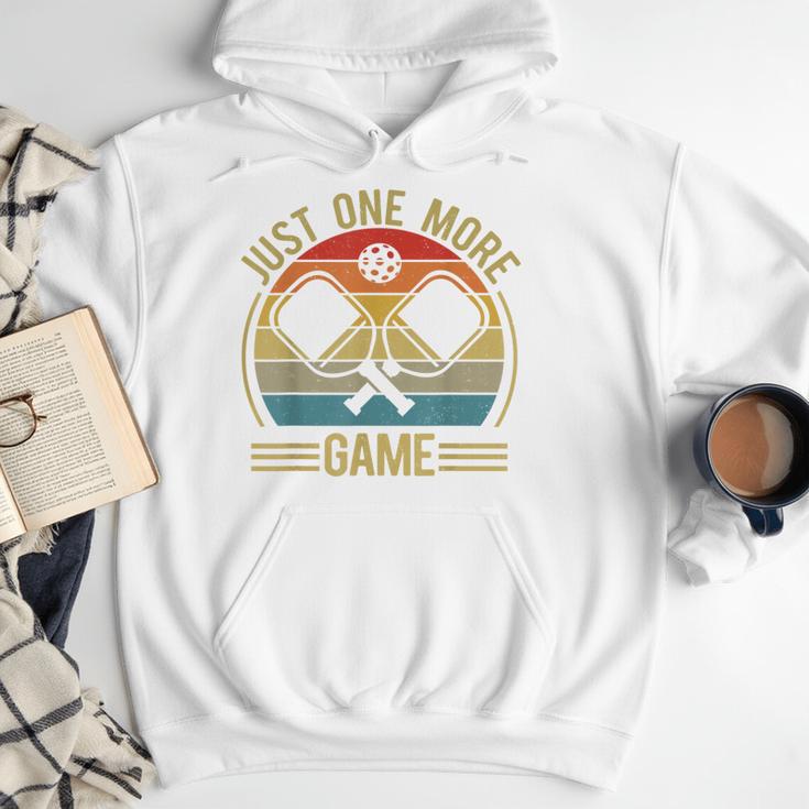 Pickleball-Shirt Just One More Game Dad Mom Women Men Men Hoodie