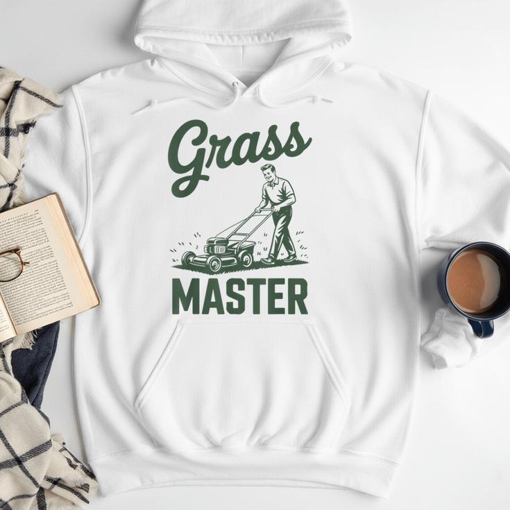 Push Lawn Mower Legend Grass Master Dad Mowing Men Hoodie
