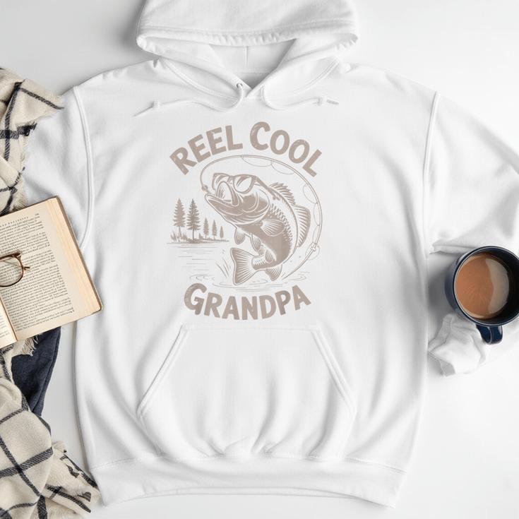 Reel Cool Great Grandpa Step Dad Fishing Father Day Men Hoodie