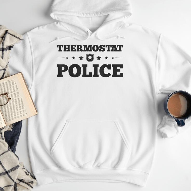 Thermostat Police Fun Dad Fathers Day Men Hoodie
