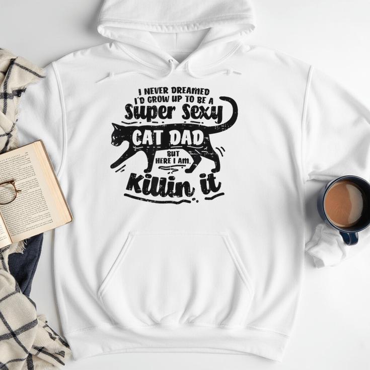 Sexy Cat Dad Father Catfather Kitten Kitty Men Hoodie