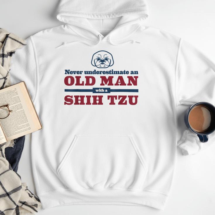 Shih Tzu Dad Shirt Never Underestimate An Old Man Gift Tee Men Hoodie