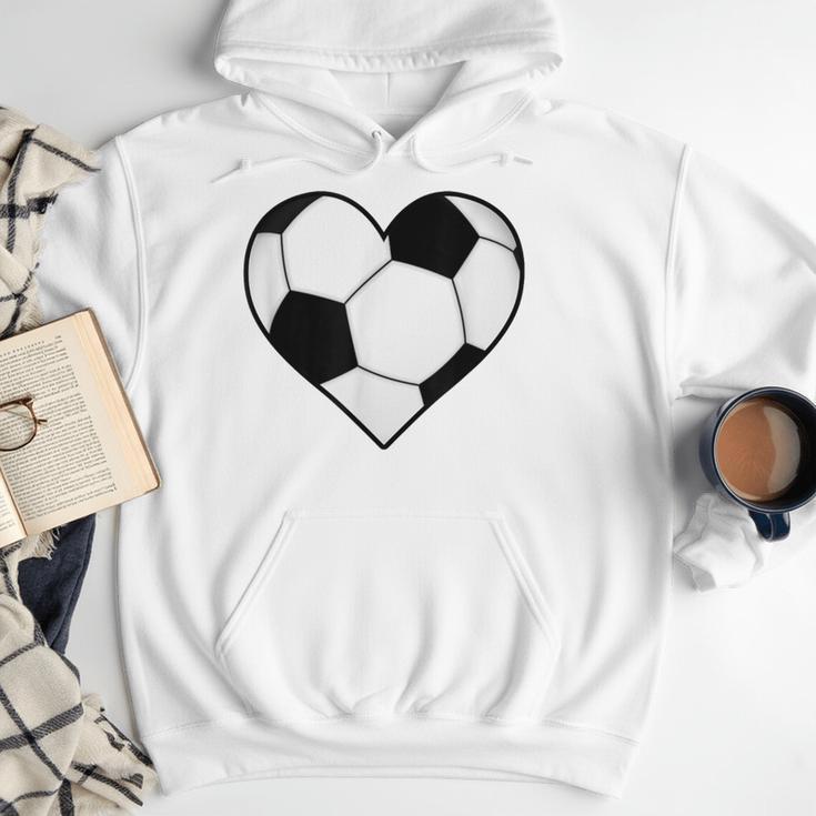 Soccer Ball Heart Idea For Mom Dad Kids T-Shirt Men Hoodie