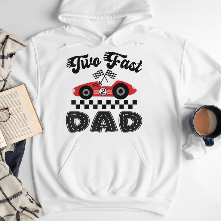 Two Fast Dad Of The Birthday Boy Racing Car Family Men Hoodie