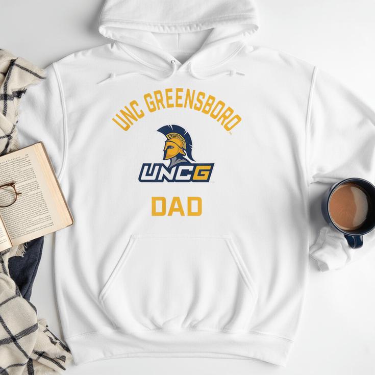 UNC Greensboro UNCG Spartans Arched Dad Men Hoodie