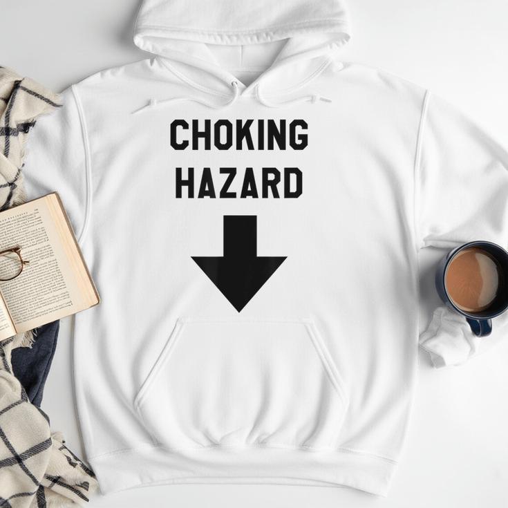 Viral And Internet Meme Crude Gag Apparel Choking Hazard Adult Dad Joke Men Hoodie