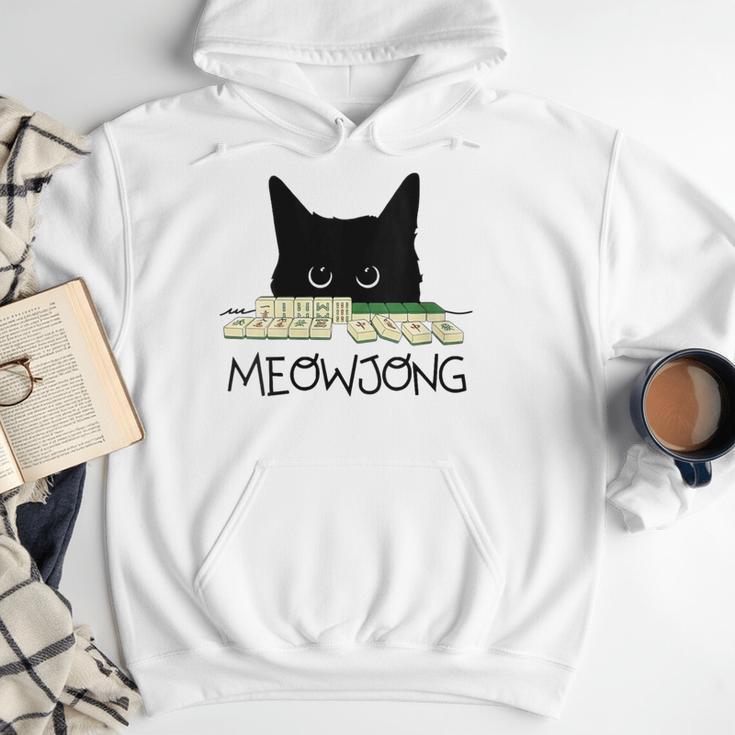 Women's Meowjong Cat Mahjong Chinese Game Cat Mom Dad Men Hoodie