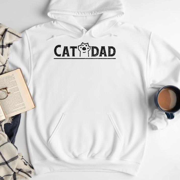 Worlds Best Cat Dad Ever Vintage Cat Dad Father Day Men Men Hoodie