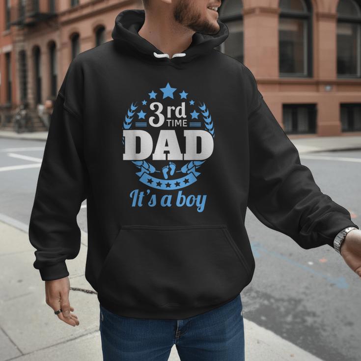 3rd Time Dad Dad Pregnancy It's a Boy Men Hoodie