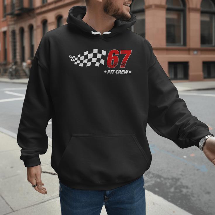 67 Pit Crew Six Seven Racing Birthday Race Car For Dad Mom Men Hoodie