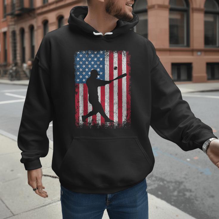 American Flag Vintage Baseball Flag Dad Mom Tee T-Shirt Men Hoodie American Flag Vintage Baseball Flag Dad Mom Tee T-Shirt Men Hoodie