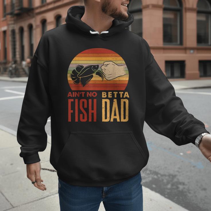 Aquascaping Aquarium Aint No Betta Fish Dad Betta Fish Men Hoodie