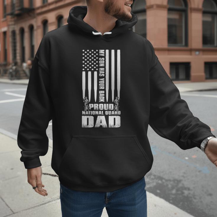 Army Dad Shirt My Son Has Your Back Proud National Guard Dad Men Hoodie