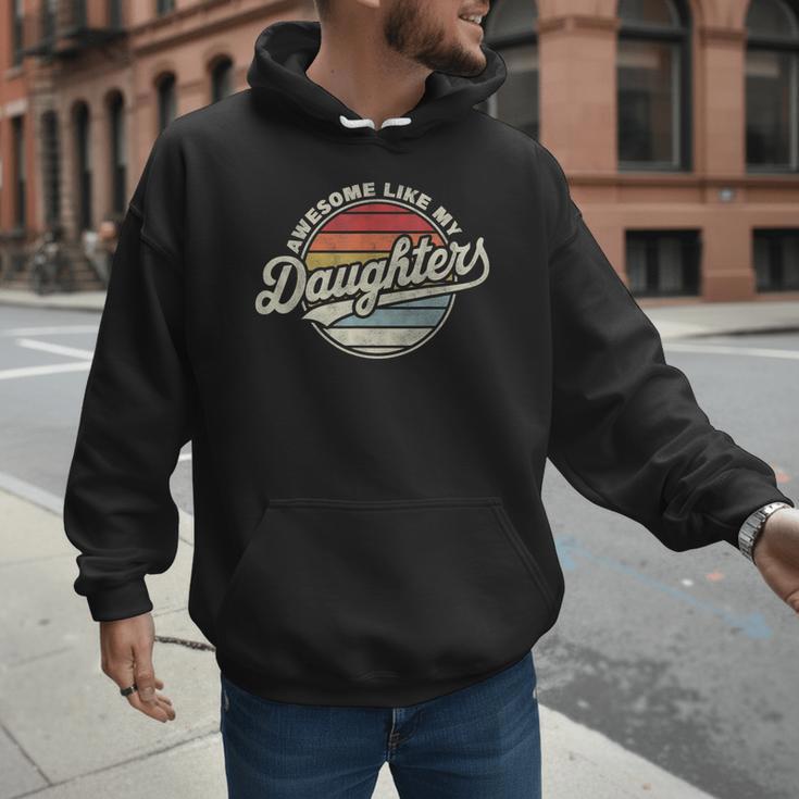 Awesome Like My Daughters Vintage Dad Quote Father Day Men Hoodie