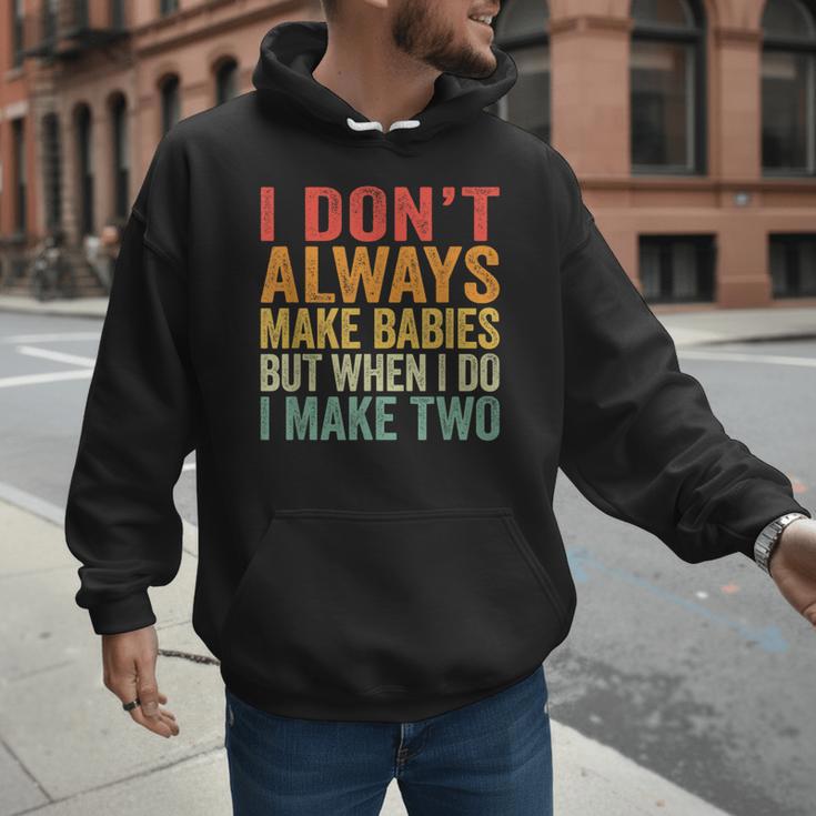 Baby Twins For Pregnant Mum Dad Men Hoodie