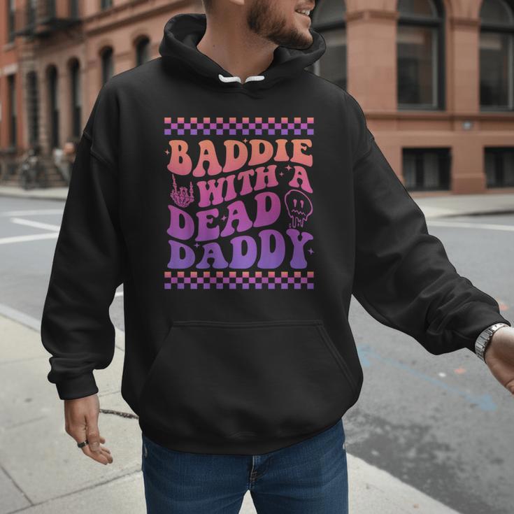 Baddie With A Dead Daddy Dead Dad Club Baddie On Back Men Hoodie