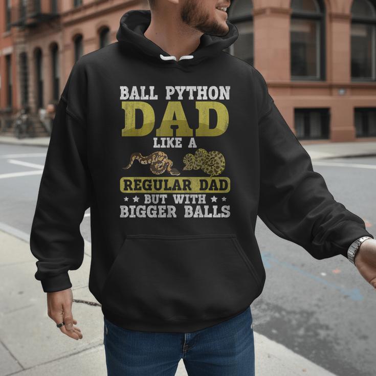 Ball Python Dad With Bigger Balls Snake Ball Python Men Hoodie