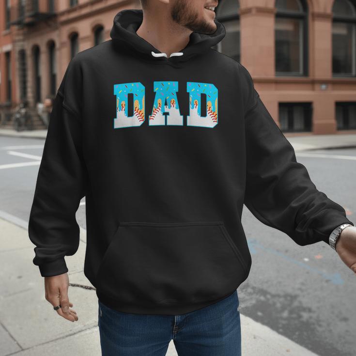 Baseball Dad Ice Cream Drip Happy Fathers Day Men Hoodie