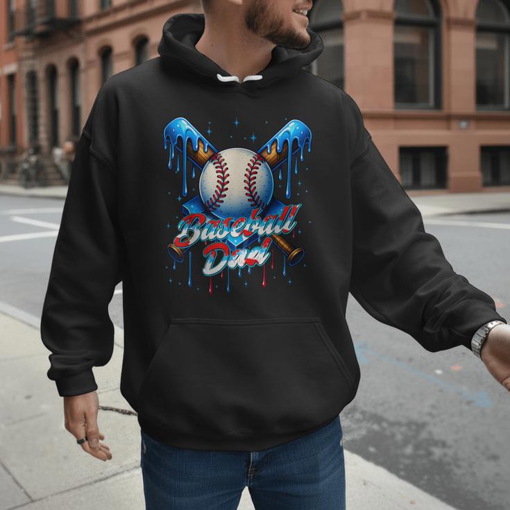 Baseball Drip Dad Father Day Birthday Group Matching Family Men Hoodie