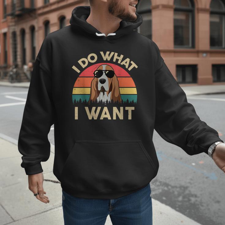 Basset Hound Shirts I Do What I Want Basset Hound Dad Men Hoodie