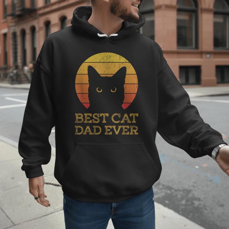 Best Cat Dad Ever Vintage Cat Daddy Fathers Day Men Hoodie