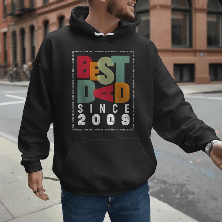 Best Dad Since 2009 Fathers Day Retro Vintage Men Hoodie Best Dad Since 2009 Fathers Day Retro Vintage Men Hoodie