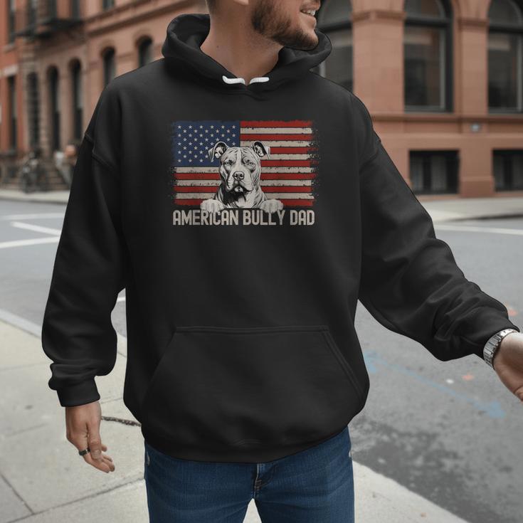 Best Dog Dad Ever American Flag American Bully Dad Men Hoodie Best Dog Dad Ever American Flag American Bully Dad Men Hoodie