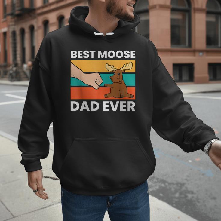 Best Moose Dad Ever Moose Men Hoodie