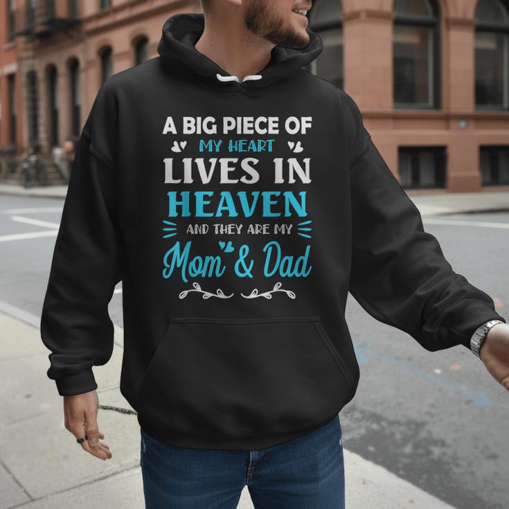 A Big Piece Of My Heart Lives In Heaven My Mom And Dad Men Hoodie