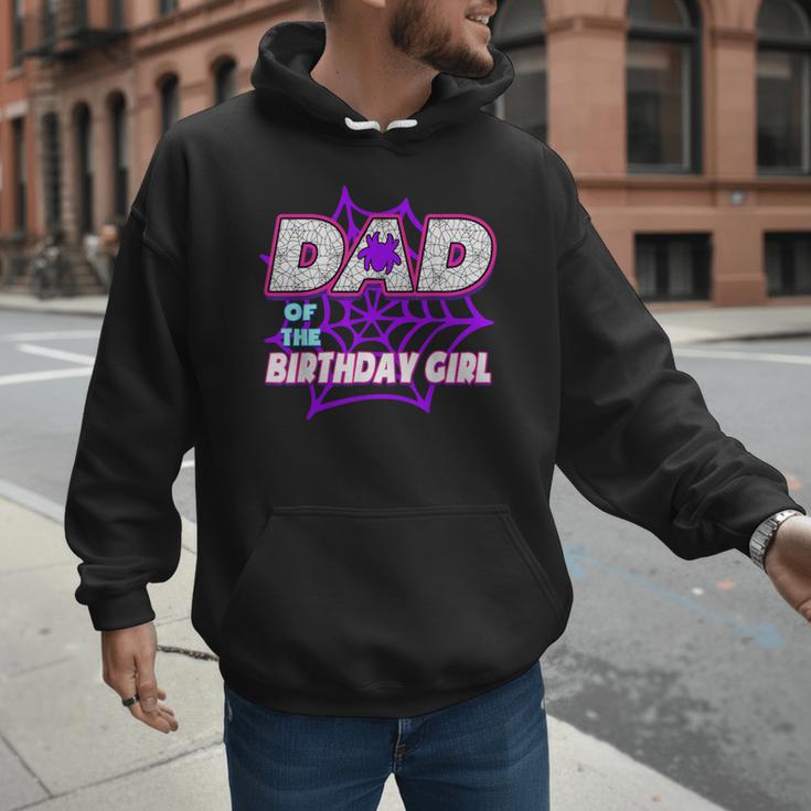 Birthday Girl Dad Of The Birthday Girl Spider Birthday Party Men Hoodie