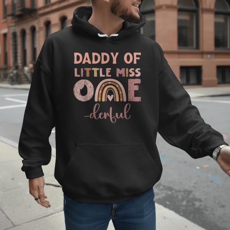 Boho Daddy Of Miss Onederful 1st Birthday Girl Cute Small Men Hoodie