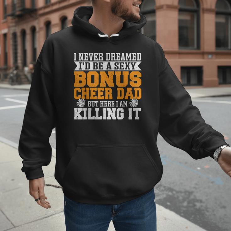 Bonus Cheer Dad Cheer Step Dad Men Hoodie