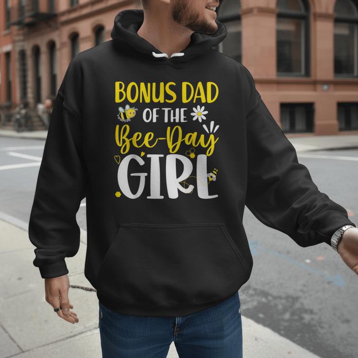 Bonus Dad Of The Bee Day Girl Birthday Party Family Men Hoodie