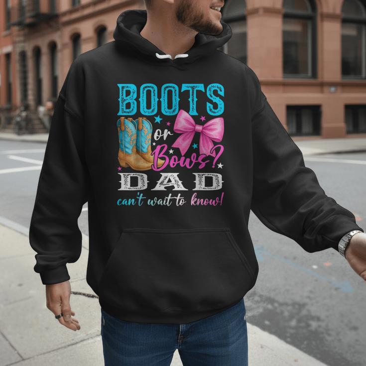 Boots Or Bows Dad Loves You Gender Reveal Party Men Hoodie Boots Or Bows Dad Loves You Gender Reveal Party Men Hoodie
