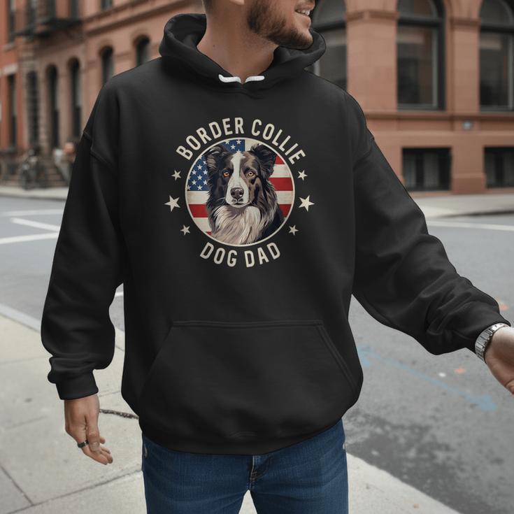 Border Collie Dog Owner For Men Border Collie Dad Men Hoodie