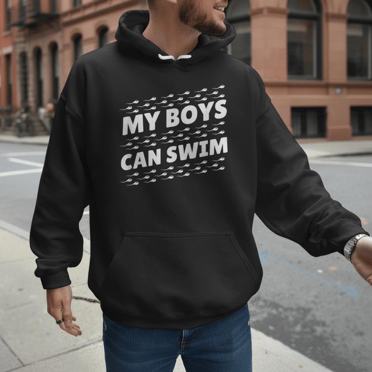 My Boys Can Swim T-Shirt First Time Dad To Be Men Hoodie