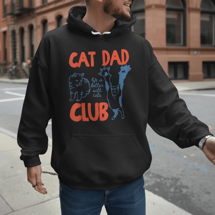 Cat Dad Club Life Is Better With Cats Cat Dad Retro Men Hoodie Cat Dad Club Life Is Better With Cats Cat Dad Retro Men Hoodie