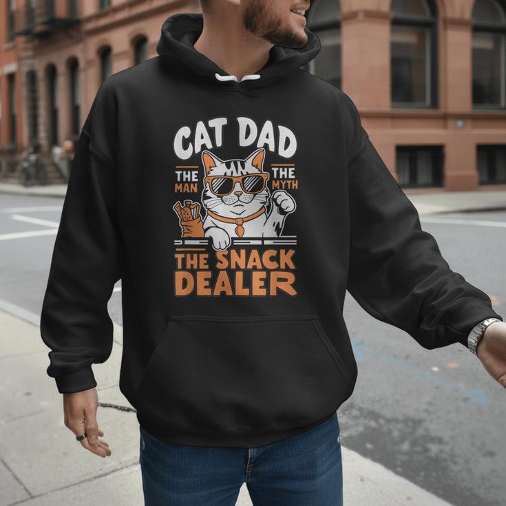 Cat Dad The Man The Myth The Snack Dealer Men Hoodie
