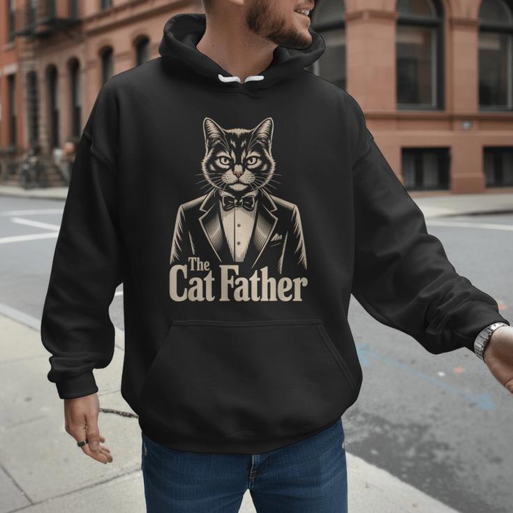 Cat Lover The CatFather Cat Dad Men Hoodie