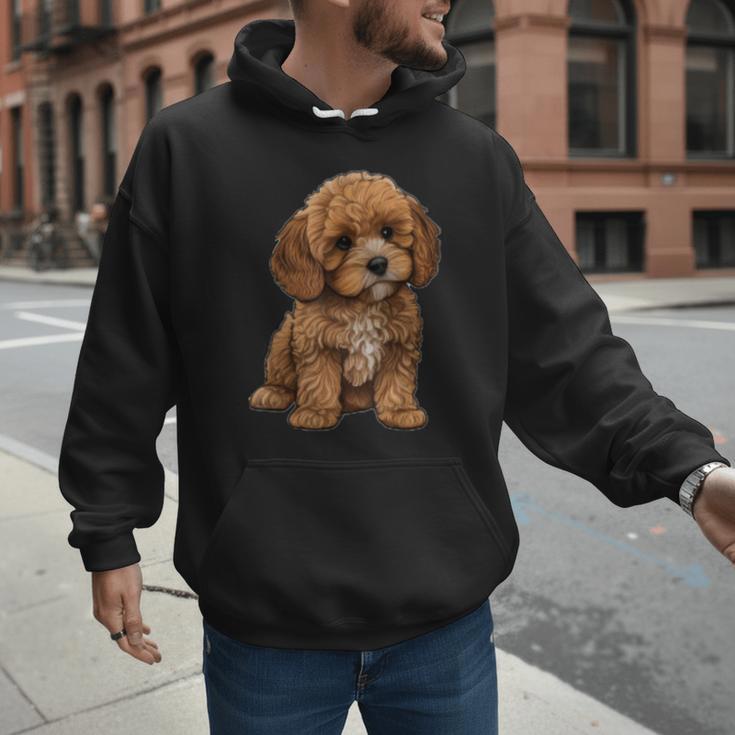 Cavapoo Breed Pet Lover Art Dog For Mom Dad Kids Men Hoodie