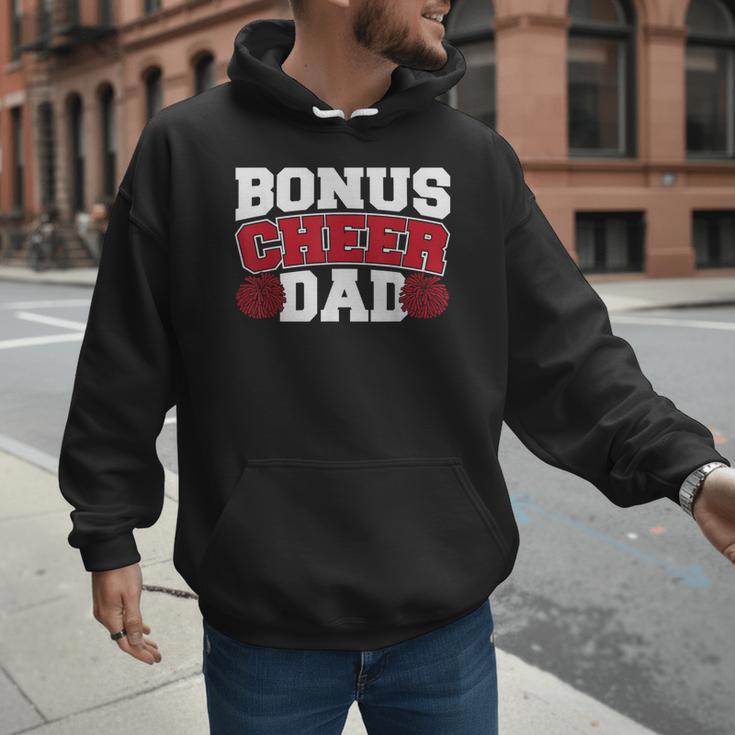 Cheer Stepdad Bonus Cheer Dad Red Men Hoodie