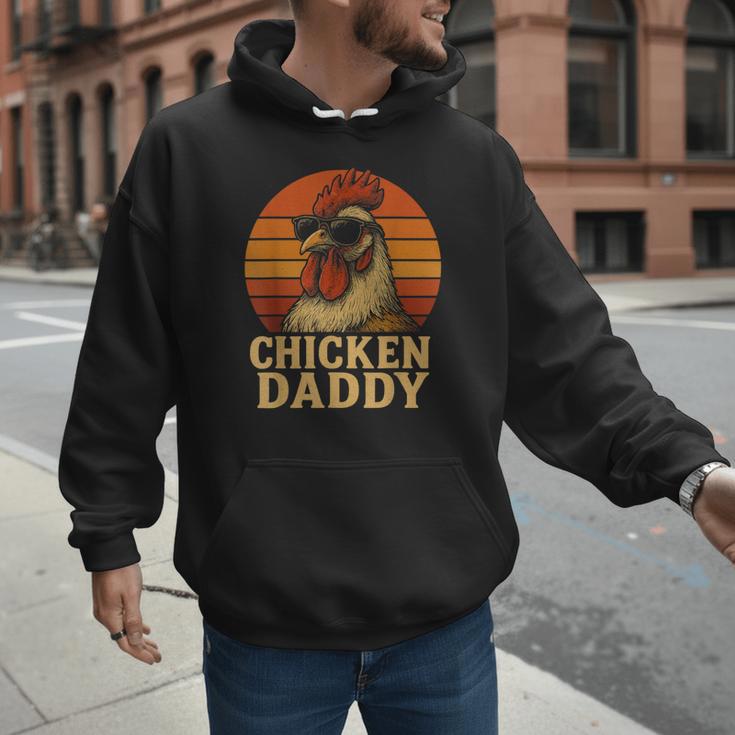Chicken Daddy Vintage Chicken Dad Farmer Poultry Farmer Men Hoodie