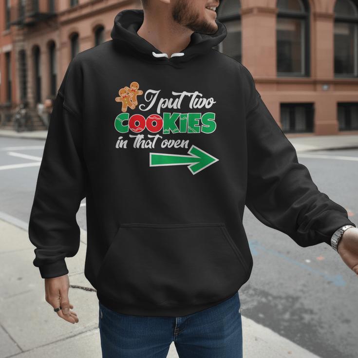 Christmas Twins Expecting Dad T-Shirt Pregnant Wife Tee Men Hoodie