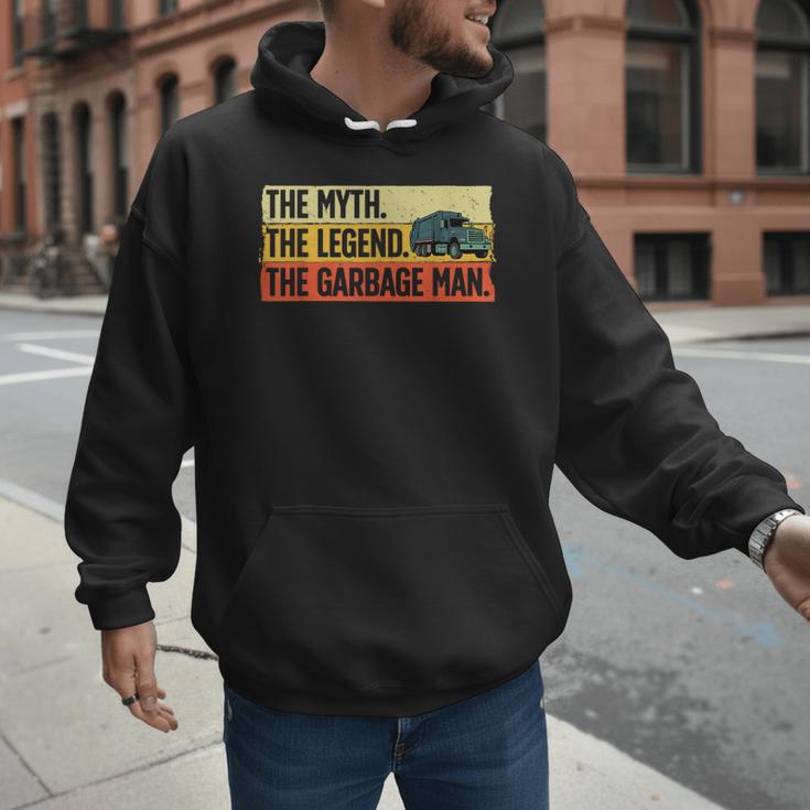 Cool Garbage Man Art For Men Dad Father Garbage Dump Truck Men Hoodie Cool Garbage Man Art For Men Dad Father Garbage Dump Truck Men Hoodie