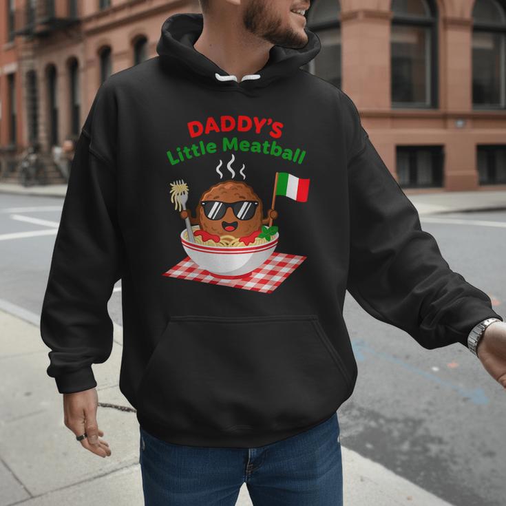 Couple Daddy's Little Meatball Italian Men Men Hoodie